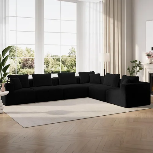Vista 70 de Novilla - Sofá biplaza modular de 70.8 pulgadas, sofá modular de espacio pequeño, moderno sofá de nube con soporte Smarts Coil®, sofá seccional sin