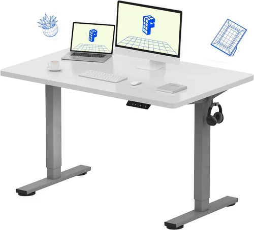 Vista 20 de FLEXISPOT Escritorio de Pie de Altura Ajustable Eléctrico, Marco de Escritorio de Pie de Acero Resistente con Controlador de Memoria