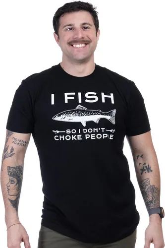 Vista 2 de Funny Fishing Humor Tee Shirts Fisherman Jokes Rod Pole Grandpa Men Women T-Shirt