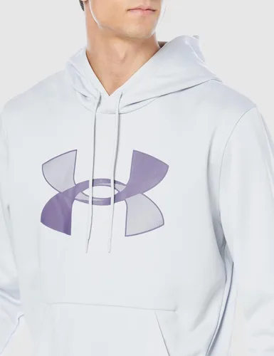 Vista 3 de Under Armour - Sudadera de polar con capucha, para hombre, con logotipo grande