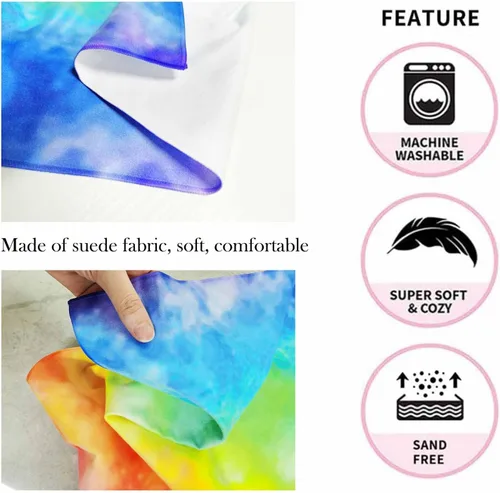 Vista 6 de YESCUSTOM Toallas de baño bohemias personalizadas con nombre, toalla de baño con texto personalizado para adultos, mujeres y niños, toalla