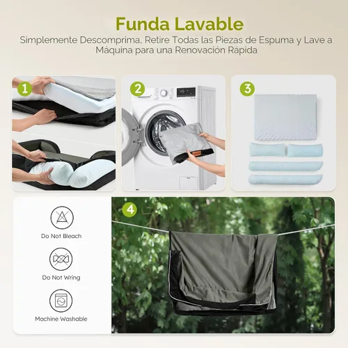 Vista 9 de CWAWZ Cama ortopédica para perros extra grandes, cama ortopédica para perros con espuma viscoelástica de gel refrescante, cama impermeable