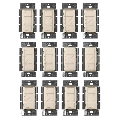 Vista 34 de Lutron Caseta - Interruptor de atenuación inteligente original (requiere Lutron Smart Hub), para luces LED, 150 vatios, un solo polo/3 vías, no Negro