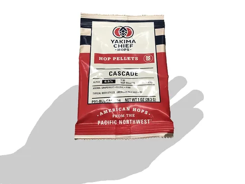 Vista 5 de Granulados de lúpulo Cascade para elaboración de cerveza para el hogar, 3 onzas