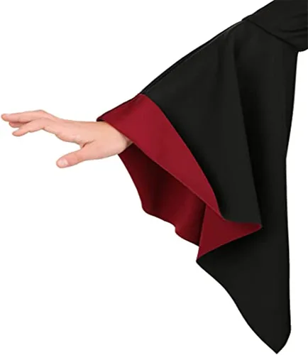 Vista 3 de Disfraz de vampiro para niñas disfraz real de Halloween con gargantilla de vampiro vestido medieval gótico vampiro fiesta de miedo para niños reina