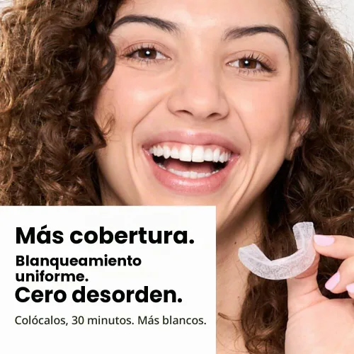 Vista 3 de Flexfit™ Bandejas blanqueadoras de dientes precargadas - Blanqueador dental profesional con peróxido de hidrógeno al 12%, tecnología Dryfit™ lista