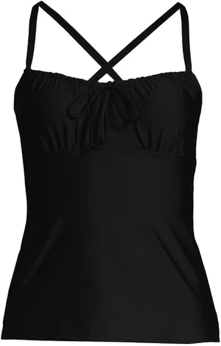 Vista 5 de Lands End Traje de baño tankini resistente al cloro para mujer con tirantes ajustables