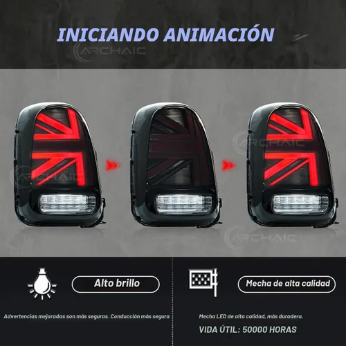 Vista 3 de Luces traseras compatibles con MINI Countryman Coopers Hatchback F60 2017-2020