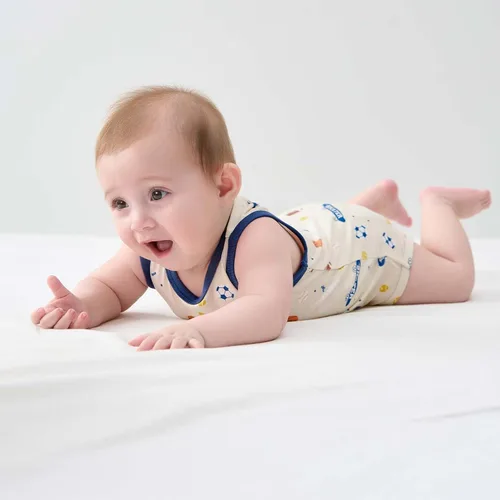 Vista 131 de pureborn Mameluco de algodón súper suave para bebés niños y niñas de 0 a 24 meses