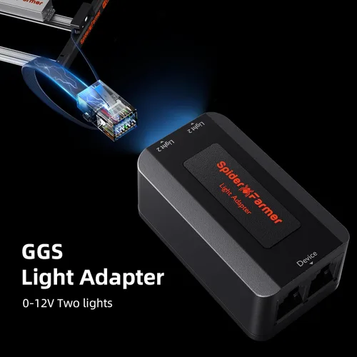 Vista 8 de Spider Farmer GGS AC5 Power Strip Kits, 5 tomas de control basadas en aplicaciones de CA, sensor de suelo 3 en 1, sensor de luz húmeda