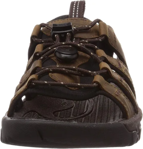 Vista 2 de KEEN Sandalias de senderismo Targhee 3 para hombre, BisonteMulch