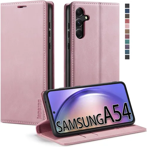 Vista 27 de Funda tipo cartera para Samsung Galaxy A52 5G con bloqueo RFID, color negro
