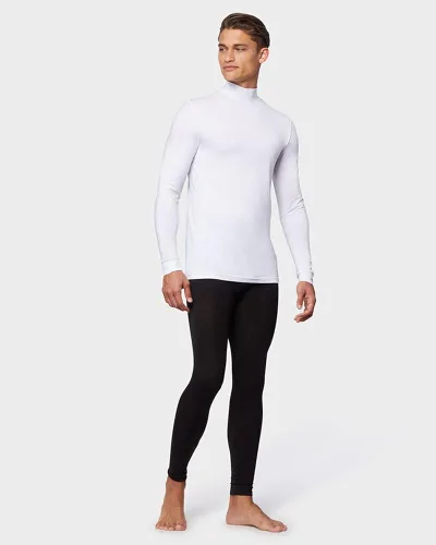Vista 2 de 32 DEGREES Top ligero de capa base para hombre, manga larga, ajuste de forma, elástico en 4 direcciones, térmico