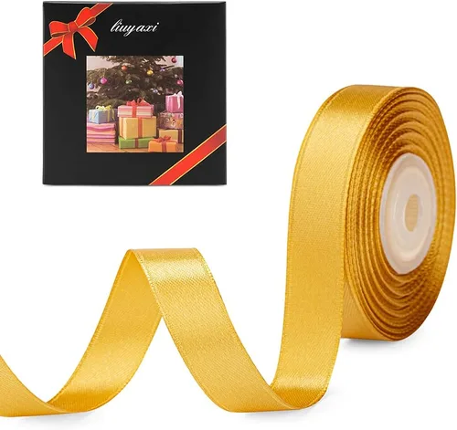 Vista 107 de Cinta de satén verde manzana de doble cara de color sólido de 1/2 pulgada x 25 yardas, cintas perfectas para manualidades, decoración de bodas