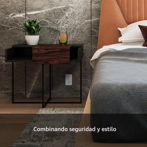 Vista 2 de Leviton SmartlockPro Interruptor con enchufe de doble polo receptáculo, AFTR2-E Negro