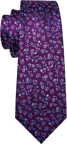 Vista 5 de Barry.Wang Conjunto de corbata de lunares para hombre, gemelos de pañuelo a cuadros, corbatas de moda, corbatas de boda y negocios