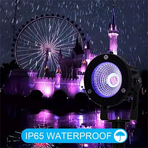 Vista 3 de Luces LED negras de 12 W, luz negra para exteriores para iluminación de paisajes, foco negro de 120 V para fiesta de baile, arte, póster, fiesta que