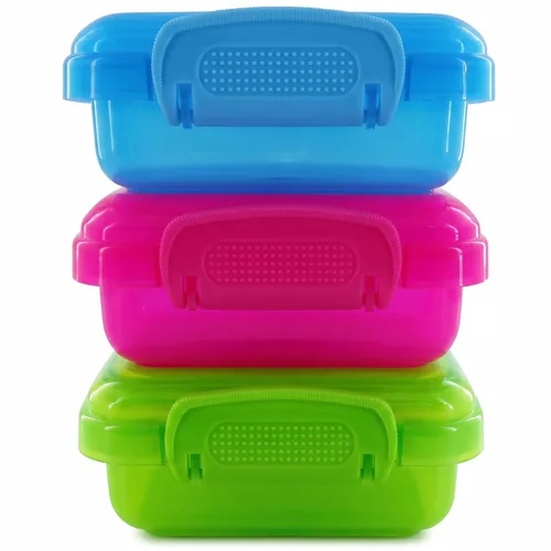 Vista 14 de NADOBA 12 Pcs Lock Top Snack Containers, 4.6 Oz, Snap Lid, 3