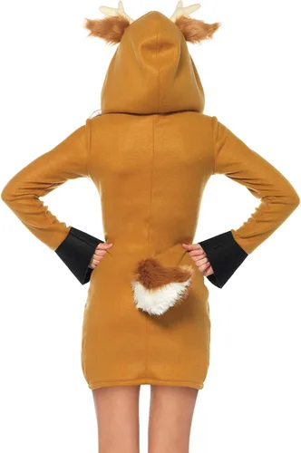 Vista 2 de Leg Avenue Womens Hooded Cozy Fawn Halloween Costume