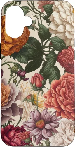 Vista 23 de Cute Flowers Vintage Botanical Floral Illustration Women Case for iPhone 17