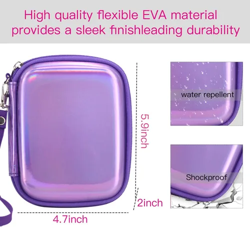 Vista 4 de Pequeña funda rígida de transporte para Fujifilm Instax Mini Link Smartphone Impresora 2 1 Funda protectora EVA Bolsa de almacenamiento Estuche