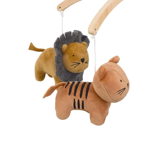 Vista 3 de NoJo Zoológico Animales Velboa Leones y Tigres Musical Móvil