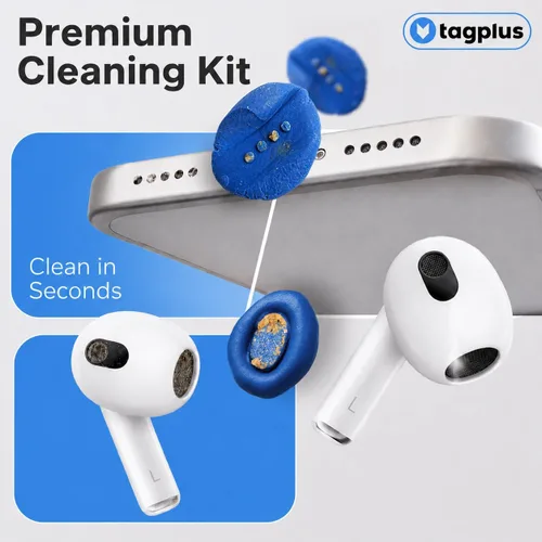 Vista 2 de Kit de limpieza para Airpod + herramienta de limpieza Pro - Compatible con kit de limpieza de auriculares para iPhone, kit de limpieza para iPhone