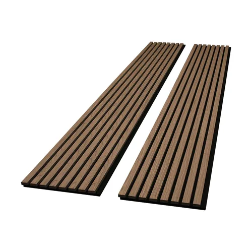Vista 9 de Architectural Products by OUTWATER - Paneles de pared acústicos de madera de diamante negro de 12.5 pulgadas (25 pulgadas en total) x 94.5 pulgadas