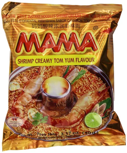 Vista 8 de MAMA Noodles Beef Stew Instant Spicy Fideos con deliciosos sabores tailandeses, fideos picantes y picantes, sin grasas trans con menos calorías que