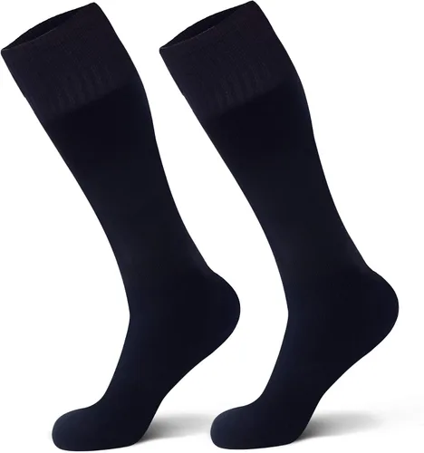 Vista 6 de Calcetines deportivos deportivos de fútbol para jóvenes, niños y niñas de 4 a 16 años de edad, calcetines deportivos altos