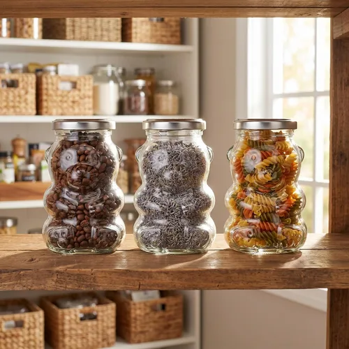 Vista 7 de Bekith Paquete de 12 tarros de cristal de 12 onzas con tapas plateadas para mermelada, recuerdos de boda, regalos de ducha, tarros magnéticos