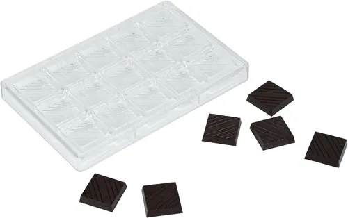 Vista 37 de Restaurantware Pastry Tek Molde para Barra de Chocolate de 10.8 x 5.3 Pulgadas 1 Molde de Chocolate Apto para Lavavajillas - 4 Cavidades Molde