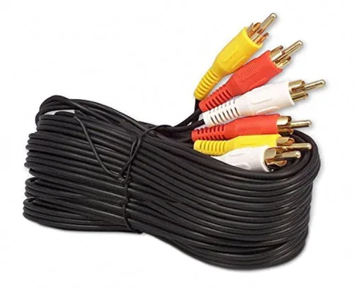 Vista 6 de Cable de audio y vídeo RCA bañado en oro M/Mx3, por iMBAPrice