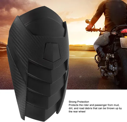 Vista 3 de KIMISS - Cubierta para rueda trasera de motocicleta, protector de plástico ABS KIMISS para neumáticos traseros a prueba de salpicaduras, universal