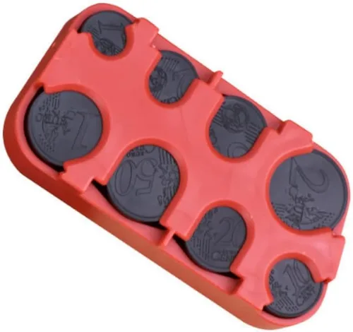 Vista 8 de anso Euro Coin Holder Case Money Storage Box Wallet Organizer (negro)