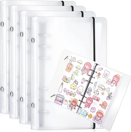 Vista 7 de Spakon Hojas de álbumes de recolección de calcomanías, accesorios de colección de calcomanías reutilizables para coleccionar, regalos de regreso a