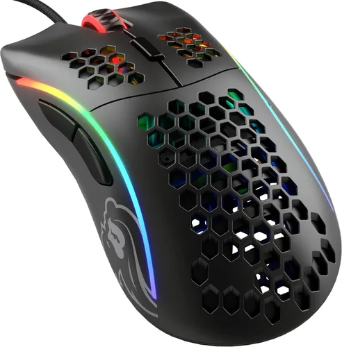 Vista 11 de Glorious Gaming - Mouse superligero con cable para juegos de PC con carcasa de panal, 6 botones programables, iluminación RGB y patines de PTFE