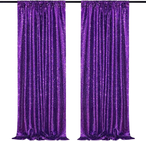 Vista 44 de B-COOL Cortinas de Fondo de Lentejuelas Azul Bebé 2 Piezas 2ftx8ft Fotografía para Fiestas Fondo Brillante Cortinas para Prom Bodas Baby Shower