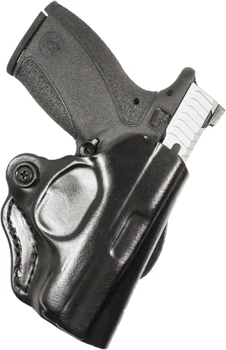 Vista 16 de DeSantis Funda de cuero OWB Mini Scabbard para pistolas y revólveres, funda de transporte abierta para hombres y mujeres, de extracción rápida