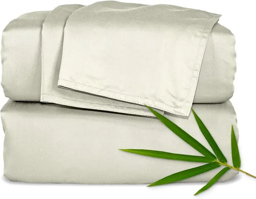 Vista 23 de Pure Bamboo Sábanas Twin, Juego de Sábanas de Cama de Viscosa 100% Orgánica Genuina Derivada de Bambú, Lujosamente Suaves y Refrescantes, Doble