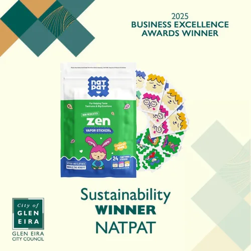 Vista 2 de NATPAT Zen Patch Calcomanías Calmantes del Estado de Ánimo para Niños y Adultos - Libre de Químicos y Medicamentos, Apoyo del Estado de Ánimo