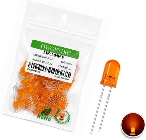 Vista 11 de 100 diodos LED RGB de 0.118 in, cátodo común, orificio pasante