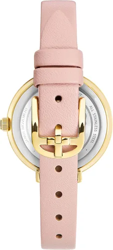 Vista 2 de Ted Baker Reloj de mujer con correa de cuero rosa (Modelo BKPAMS3049I), Rosado, Contemporáneo
