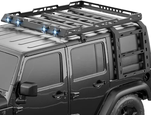Vista 11 de Cesta de carga para portaequipajes de techo de 3/4 de longitud, compatible con Toyota 4Runner 2010-2024 de 5ª generación, soporte de almacenamiento