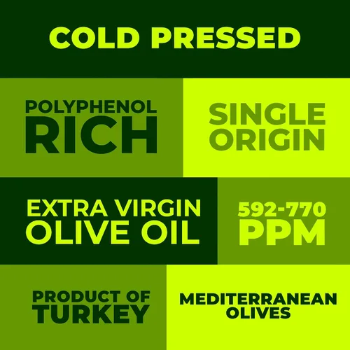 Vista 3 de Zest Delites - Aceite de oliva rico en polifenoles extra virgen, hasta 770 mg/kg de aceite de oliva con alto contenido de polifenoles, AOVE prensado