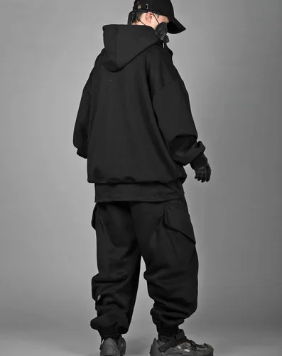 Vista 5 de Niepce Inc Sudadera con capucha japonesa para hombre
