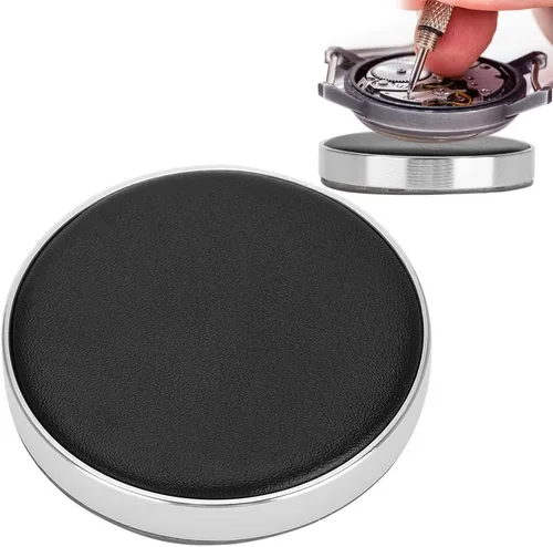 Vista 3 de Cojín de la caja del reloj, reloj de la joyería del movimiento del cojín de la caja protectora del sostenedor de la almohadilla del relojero