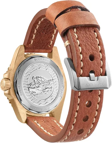 Vista 4 de BODERRY Relojes de buceo automáticos japoneses originales para hombre caja de bronce con cristal de zafiro 3281ft impermeables para hombre con bisel