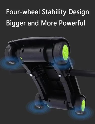 Vista 2 de 4d Ab Roller Board con 4 ruedas de rebote automático Rueda abdominal para entrenamiento de núcleo Ab Ejercicio Equipo con Rodillera