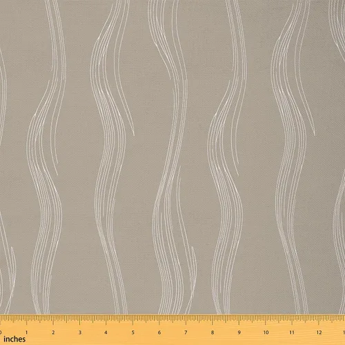 Vista 17 de The Yard - Tela a rayas para niños, geométricas, abstractas, decorativas, impermeables, para exteriores, niños, niñas, adultos, azul marino, blanco